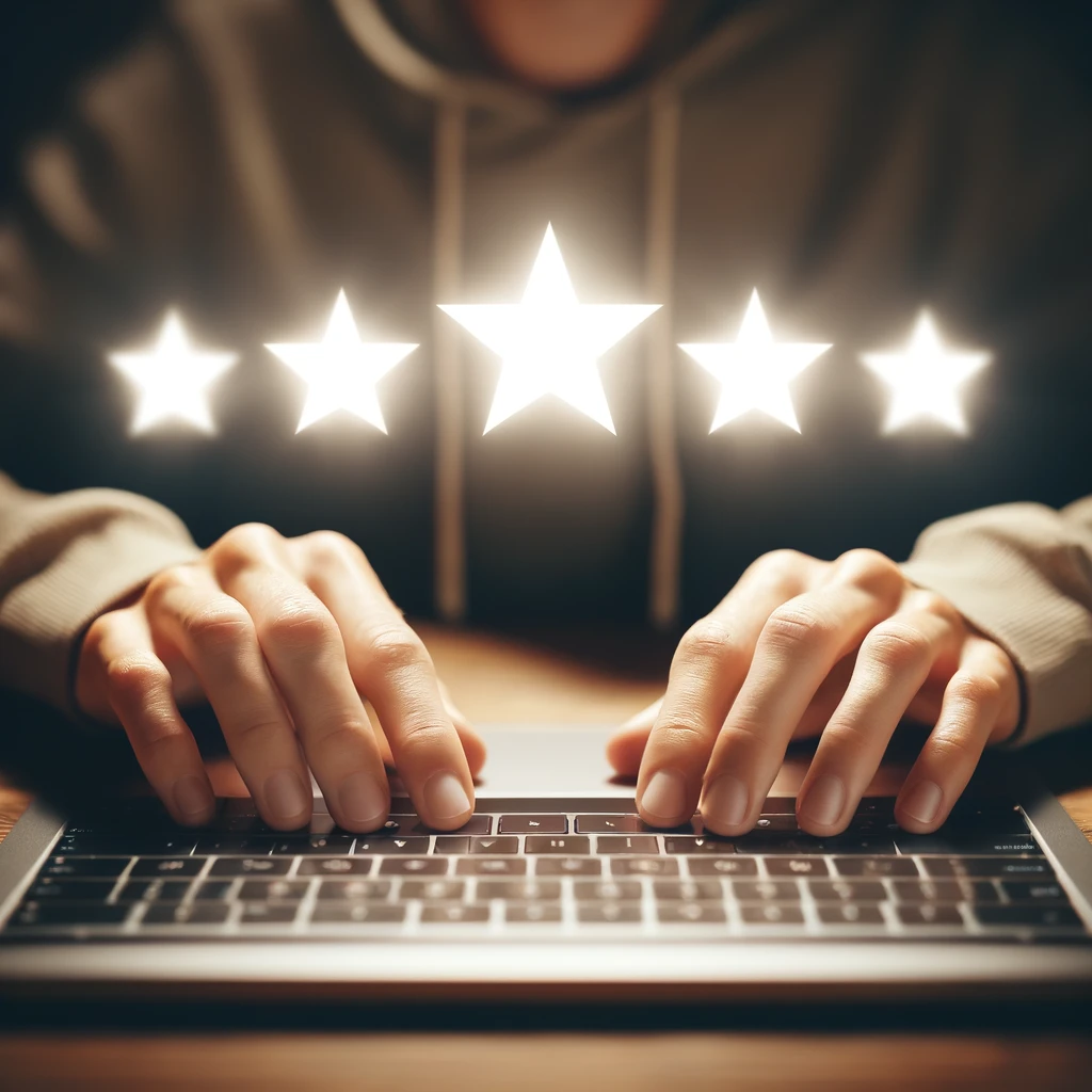 Examples of responses to positive reviews